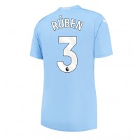 Billiga Manchester City Ruben Dias #3 Hemma fotbollskläder Dam 2023-24 Kortärmad